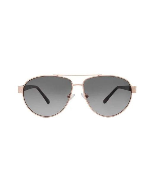 Guess Black Aviator Sunglasses Gu7620 Metal