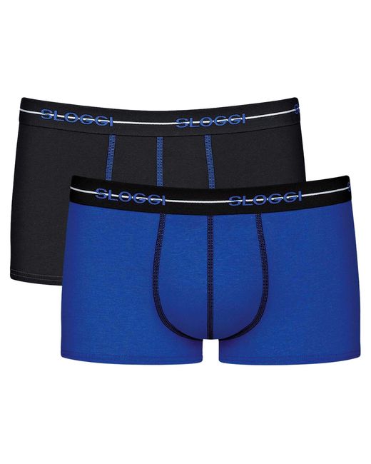 Sloggi Start Hipster Box Boxershort in Blue für Herren