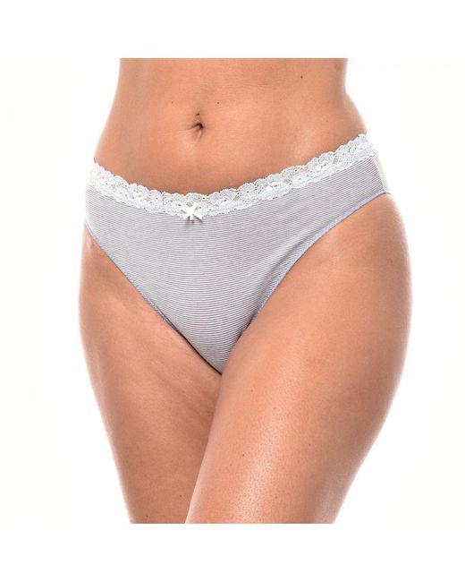 Janira White Pack Of 2 Brislip Coquettes Cotton Panties Jpb1 For