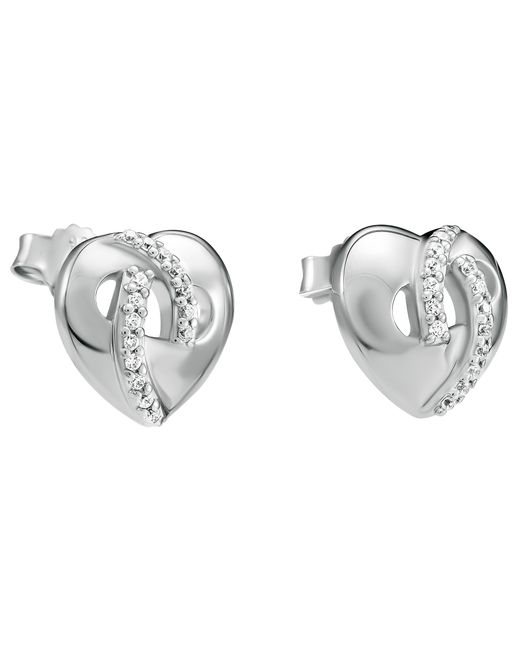 Orphelia 'amore' Dames 925 Sterling Zilveren Oorbellen in het Metallic