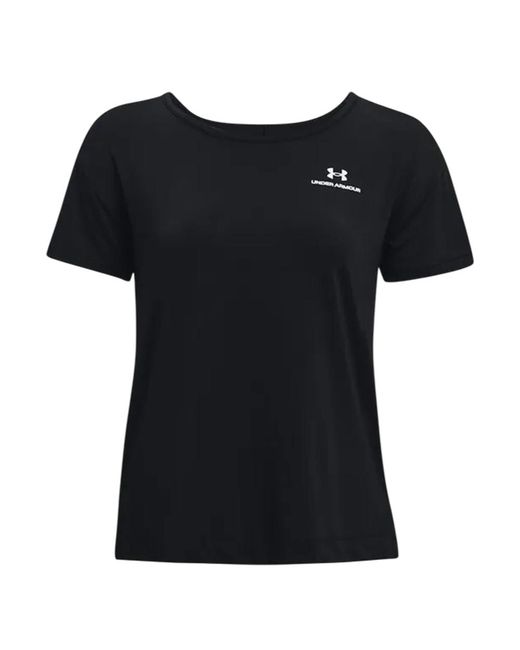Under Armour Black "Rush Energy Core" T-Shirt Für Damen Kurzärmlig