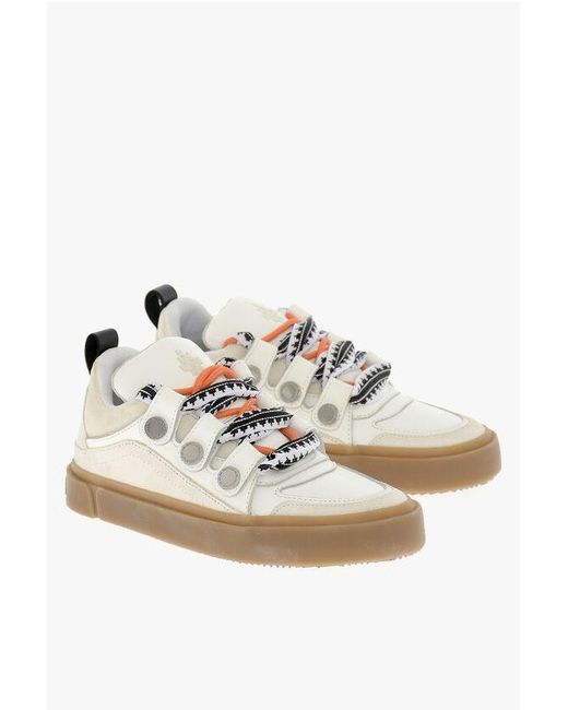 Marcelo Burlon Ticinella Low-Top-Sneaker Aus Wildleder Und Leder Mit Kontrast S in White für Herren