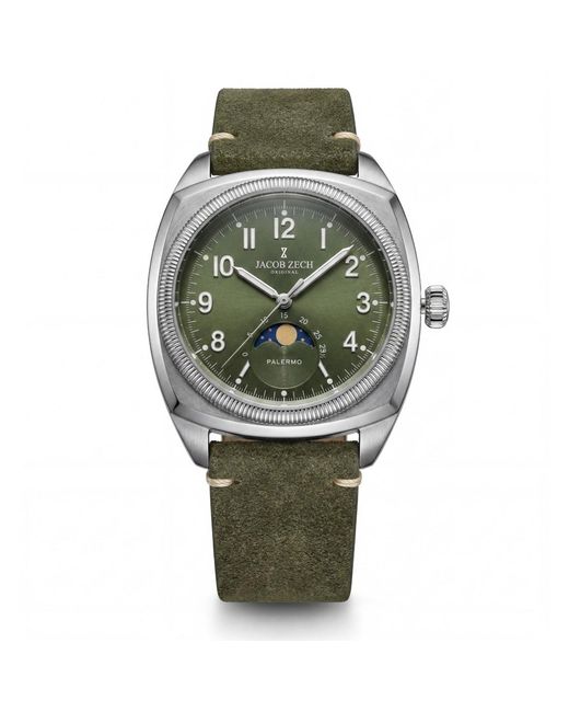 Jacob Zech Palermo Silber in Green für Herren