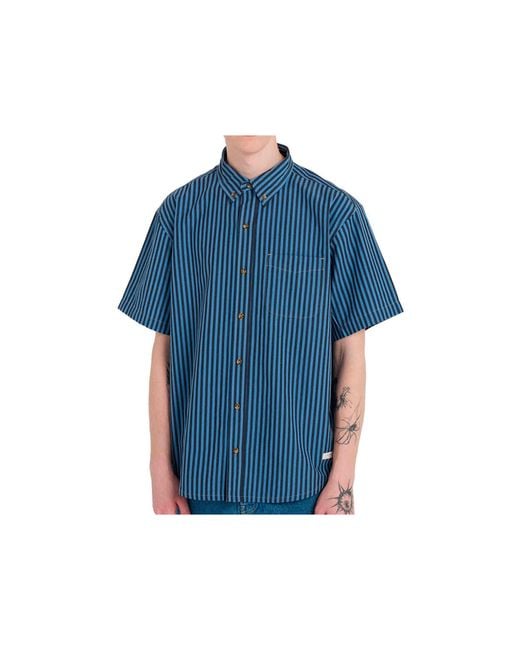 Element Regulärer Button-Down-Ss in Blue für Herren