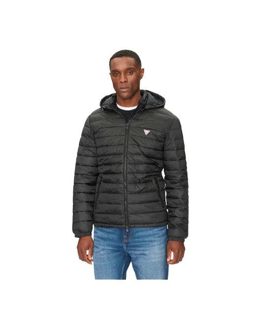 Guess Triangle G Daunenjack in het Blue voor heren