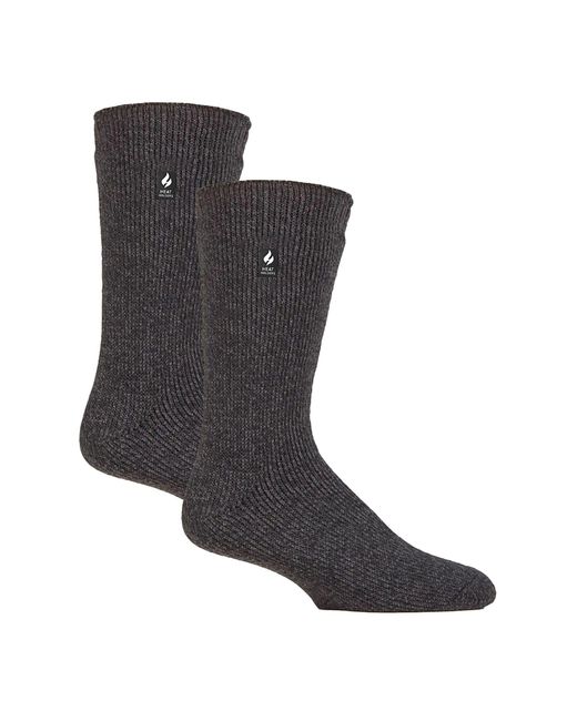 Heat Holders Gray 2 Pack Original Thermal Brushing Socks for men