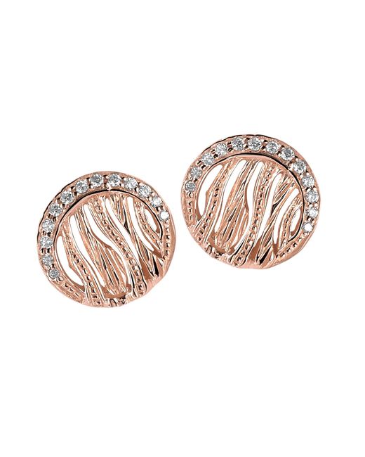 Orphelia Pink 925 Sterling Stud Earrings