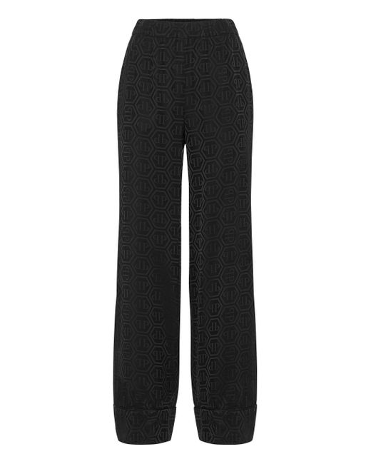 Philipp Plein Broek Monogram in het Black