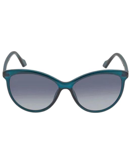 Calvin Klein Blue Crystal Framed Gradient Lensed Sunglasses