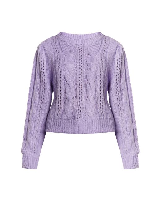 myMo Purple Strickpullover Damen