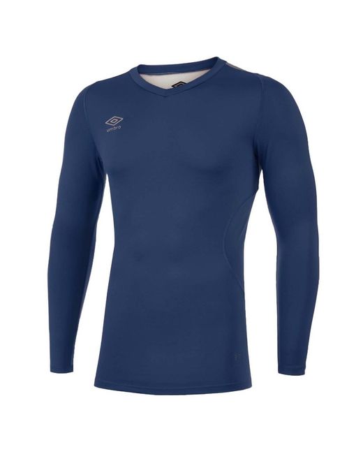 Umbro Blue Elite V Neck Base Layer Top for men