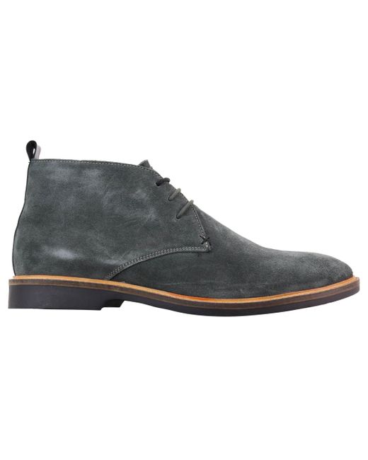House Of Cavani Black Suede Lace Up Chukka Boots for men