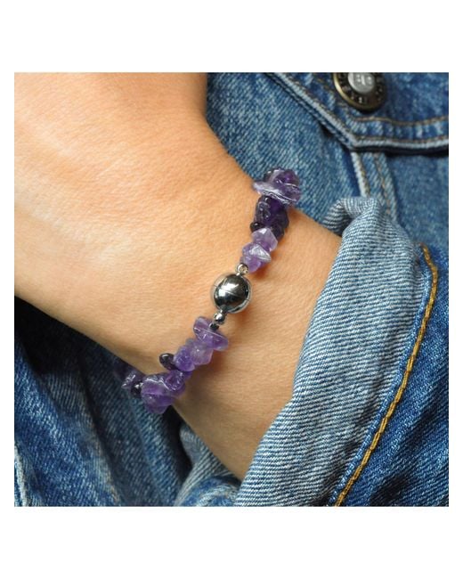 Steuer Blue Modeschmuck Armband Splitter- Amethyst