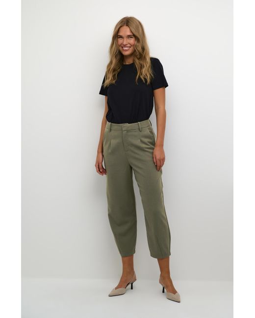 Kaffe Green Pants Suiting Regular Fit Grape Leaf