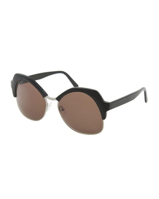 Andy Wolf Black Sunglasses One A 58 Metal Composite