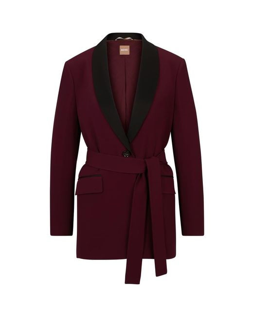 Boss Tilby Regular Smock Jacket in het Red