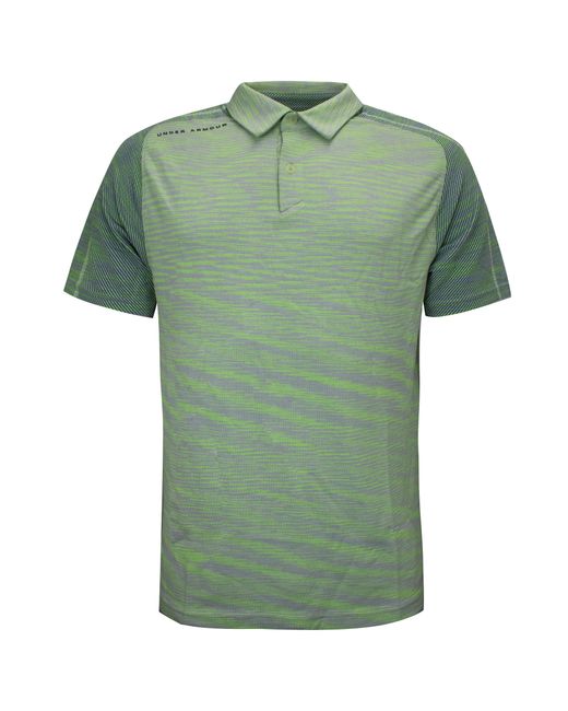 Under Armour Green Vanish Seamless Polo Shirt Casual Top 1345458 369 Textile for men