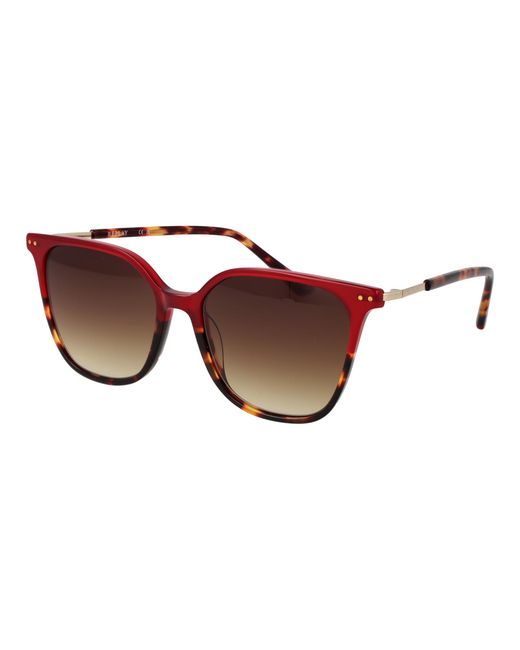 Replay Red Plastic Sunglasses