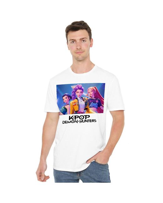 K-Pop Demon Hunters Blue Adult Huntr/X T-Shirt