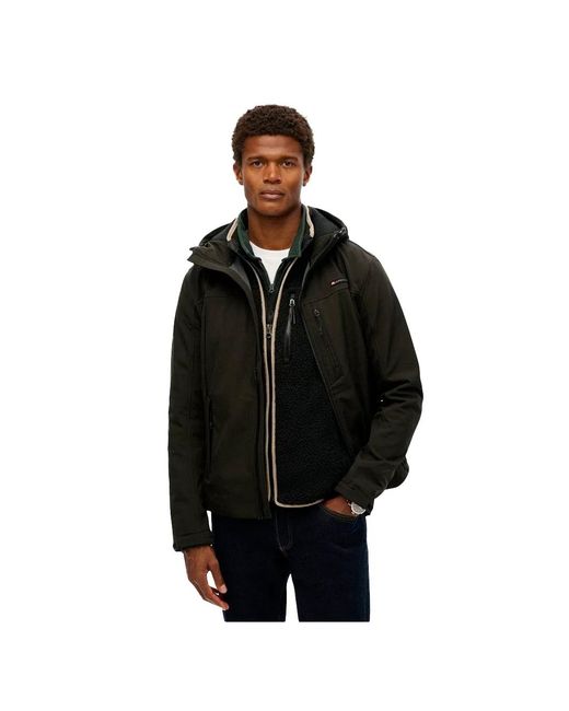 Superdry Softshell-Trekkerjas Voor in het Black voor heren