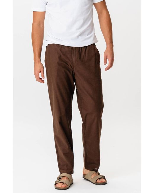 TeeShoppen Linnen Broek in het Multicolor voor heren