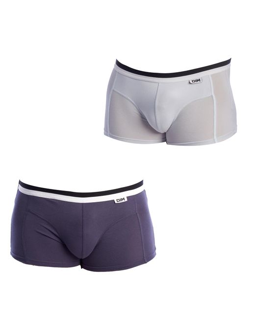 Dim Blue Pack-2 Boxers Basic Breathable Fabric D05H2 For for men