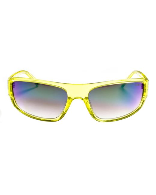 Guess Yellow Acetate Sunglasses With Rectangular Shape Gu00080