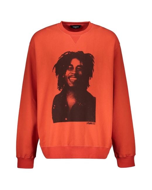 DSquared² Bob Marley Cool Fit Oranje Sweatshirt in het Orange voor heren