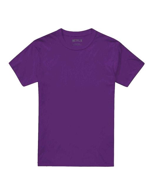 K-Pop Demon Hunters Purple Adult Huntr/X Group Shot Back Print T-Shirt