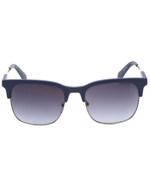 Guess Blue Gradient Lens Matte Sunglasses Resin for men
