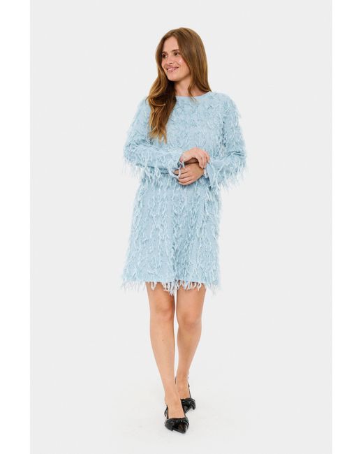 Saint Tropez Jurk Ninettesz Jurk Regular Fit in het Blue