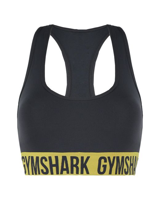 GYMSHARK Blue Fit Charcoal Sports Bra