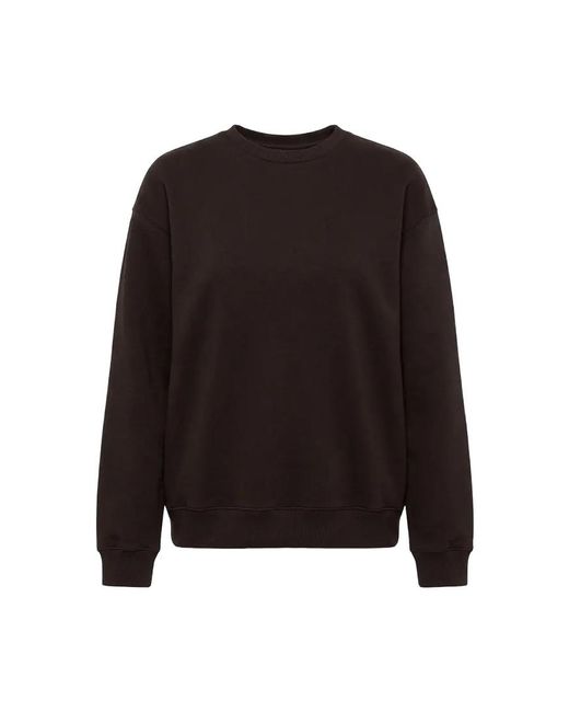 Basiclo Oversized Sweatshirt Donkerbruin in het Black