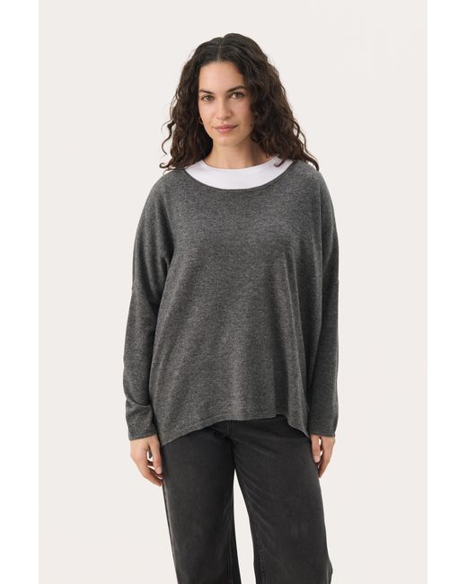 Part Two Pullover Loose Fit Dark in het Multicolor
