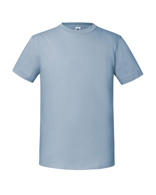 Fruit Of The Loom Blue Ringspun Premium T-Shirt (Mineral) for men