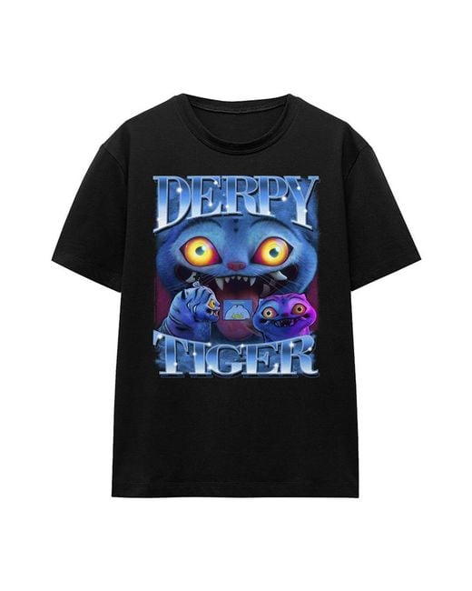 K-Pop Demon Hunters Black Ladies Derpy Tiger T-Shirt