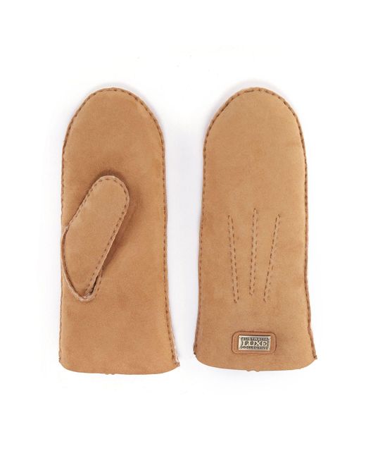 Australia Luxe Natural Fäustlinge Wildleder Kastanienbraune Handschuhe