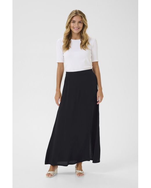 Kaffe Rok Loose Fit Black Deep in het White