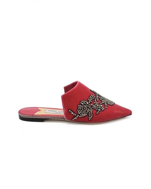 Jimmy Choo Rachel Muiltjes Roze in het Red
