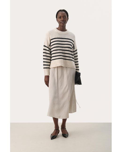 Part Two Pullover Regular Fit Offwhite in het Blue
