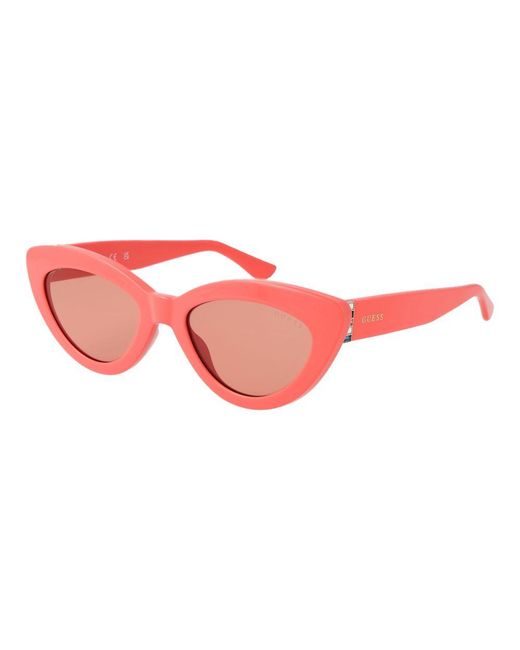 Guess Red Pink Plastic Sunglasses