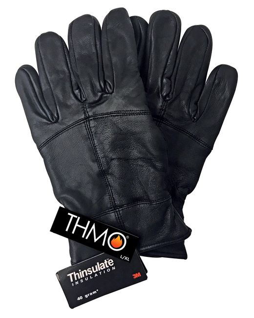 THMO Herren Thinsulate Lederhandschuhe in Blue für Herren