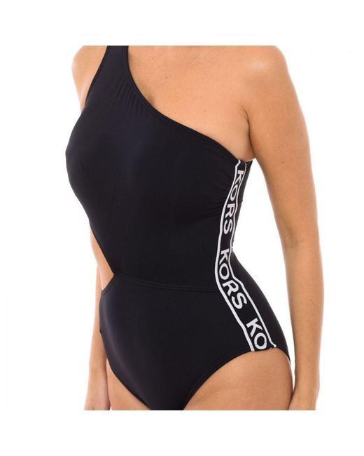 Michael Kors Black One-Strap Swimsuit Mm2M483