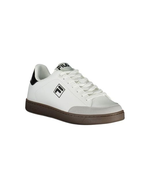 Fila Schoenen ,Wit ,Polyester Witte Polyester Sneaker in het White voor heren