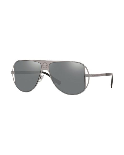 Versace Gray Damen-Sonnenbrillen 57/13/140 Mm Metall