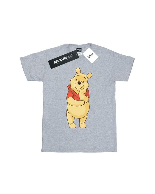 Disney Blue Winnie The Pooh Cute T-Shirt (Sports) for men