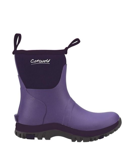 Cotswold Purple Ladies Blaze Neoprene Wellington Boots