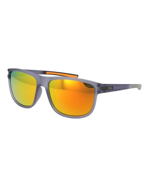 Fila Yellow Gray Plastic Sunglasses for men