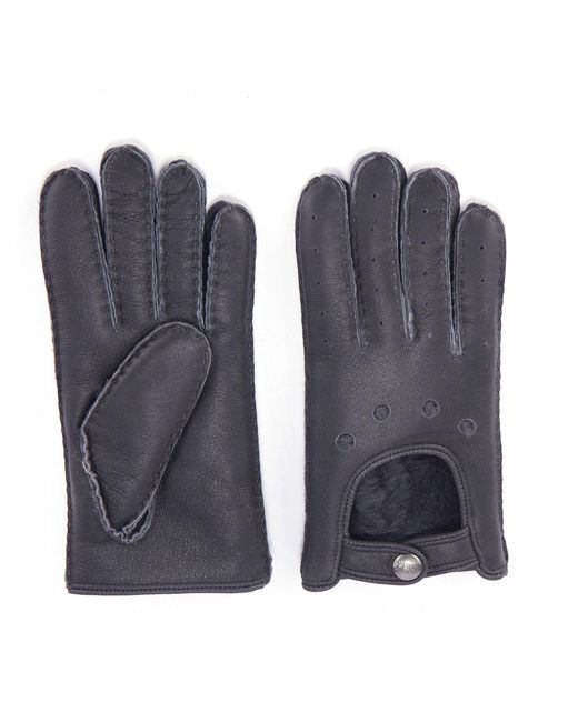 Australia Luxe Blue Motorradhandschuhe Aus Leder, Graphit