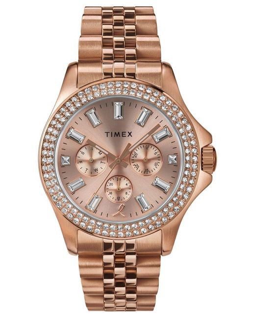 Timex Metallic Kaia X Bcrf Watch Tw2V96700 Stainless Steel (Archived)